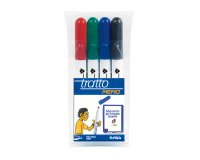 Marcatori per lavagne bianche Tratto Memo colori assortiti in confezione da 4 pezzi