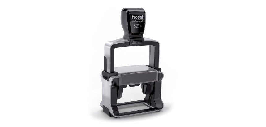 Timbro Trodat Professional 5204 personalizzato 56 x 26 mm max 6 righe nero