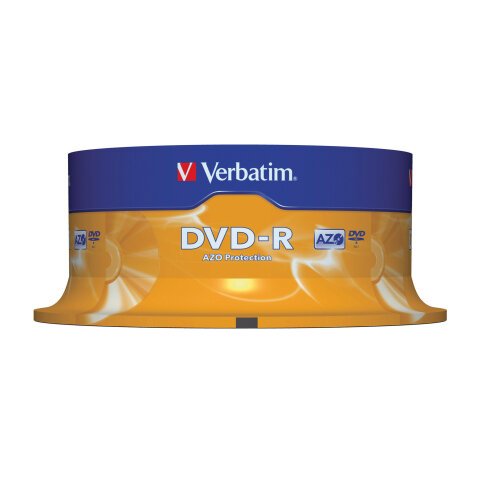 Verbatim DVD-R Matt Silver 16x 4.7 GB Pack of 25