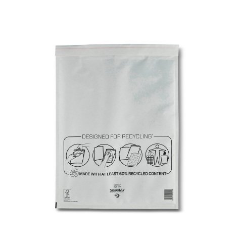 Buste imbottite Sealed Air K/7 - 35 X 47 cm - 79 g/m² bianco senza finestra chiusura autoadesiva - 50 unità