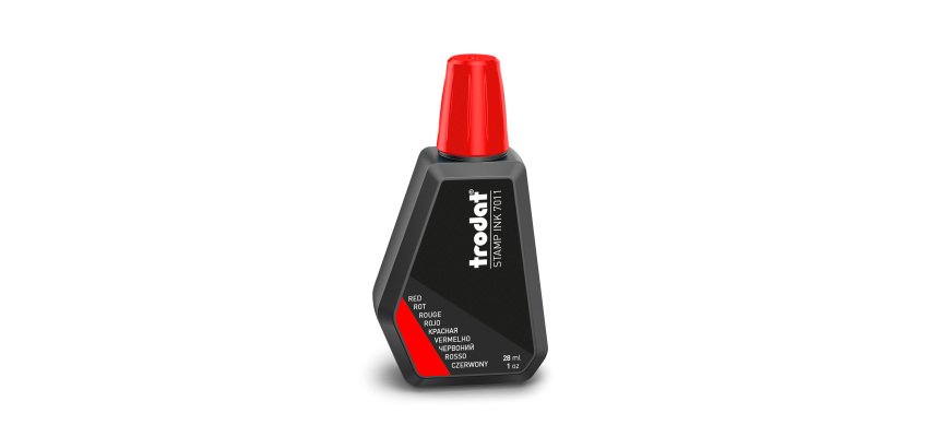 Inchiostro per timbri TRODAT 7011 rosso 28 ml