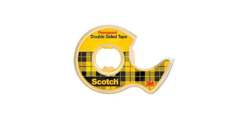 Nastro Scotch Biadesivo Double-sided, Reinforced, Permanente, Adesivo trasparente 1,27 cm x 6,35 metri