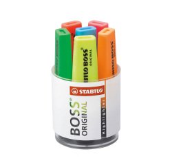 STABILO Highlighters Original Boss Blue / Green / Pink / Yellow / Orange / Red Pack 6