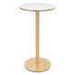 Paperflow Circular Woody Bar Table with White Veneered MDF Top 600 x 600 x 1100 mm