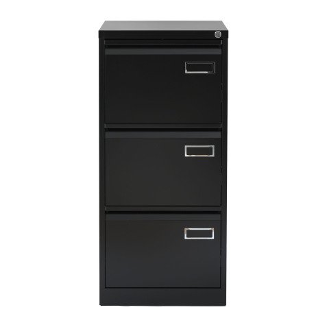Classificatore per cartelle sospese 3 cassetti nero 47 x 622 x 1.016 mm