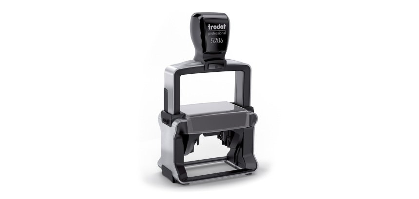 Timbro Trodat Professional 5206 personalizzato 56 x 33 mm max 8 righe nero