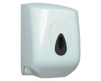 Rolled Hand Towel Dispenser Midi Plastic Wall Mountable White 23 x 23.5 x 35 cm