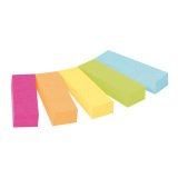 Index Post-it assortiti senza rigatura non perforato 15 x 50 mm 1,5 x 5 cm 70 g/m² 5 unità da 100 segnapagina