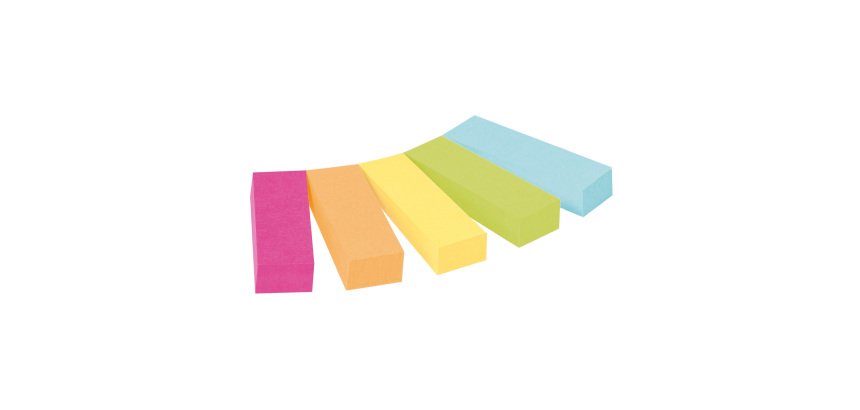 Post-it Index Flags 15 x 50 mm Assorted 100 x 5 Pack