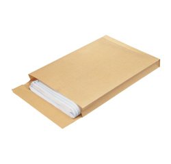 Buste a sacco con soffietto Pigna 120 g/m² avana senza finestra chiusura autoadesiva 280 x 400 mm 250 unità