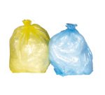 Sacchi della spazzatura 30 lt Giallo 50 x 60 cm 100 unità