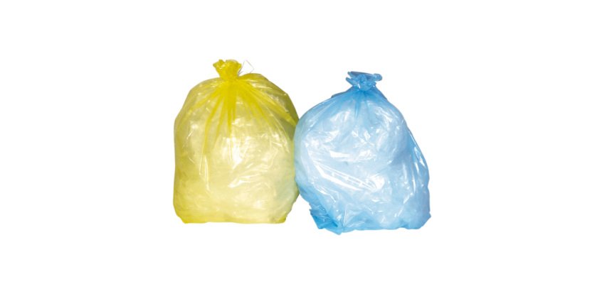 Sacchi della spazzatura 30 lt Giallo 50 x 60 cm 100 unità