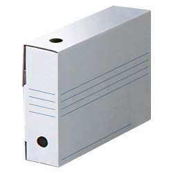 Scatole archivio Bruneau colore bianco in cartone dorso 9 cm 25 unità