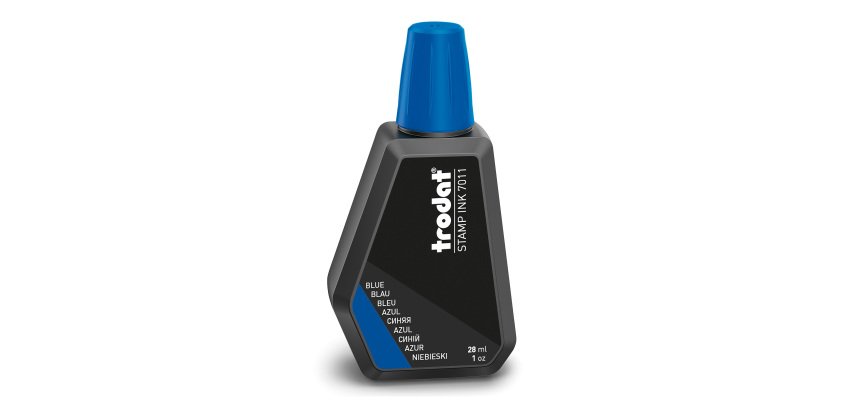 Inchiostro per timbri TRODAT 7011 blu 28 ml
