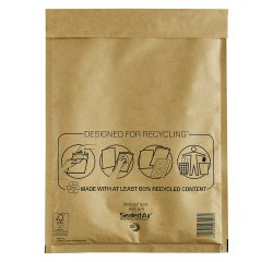 Buste imbottite Sealed Air G/4 - 24 x 33 cm - 79 g/m² avana senza finestra chiusura autoadesiva - 50 unità