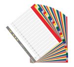 Exacompta Numerical Divider A4+ Assorted 31 tabs perforated pp 1 to 31