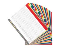 Exacompta Numerical Divider A4+ Assorted 31 tabs perforated pp 1 to 31