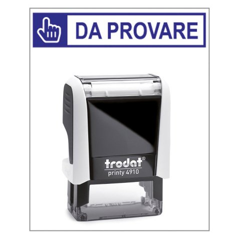 Timbro Trodat Printy 4910 "Da provare" bianco