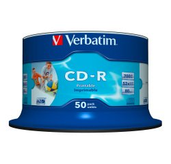 CD-R Verbatim 52x 700 mb 50 unità