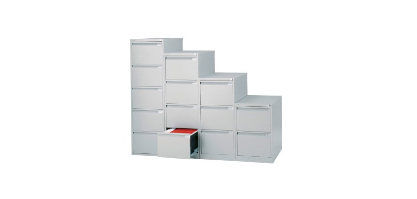 Classificatore Bisley per cartelle sospese 2 cassetti cassetti argento