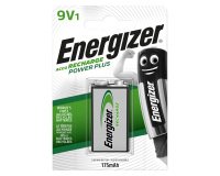 Energizer 9V Rechargeable Batteries Power Plus 6HR61 175mAh NiMH