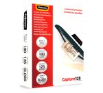 Buste Pouches per plastificazione Fellowes 65 x 95 mm125 micron finitura lucida in conf. da 100 pz