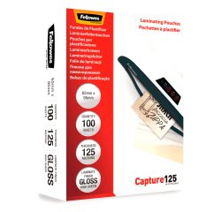 En_cf100 pouches fellowes  65x95mm 125mc