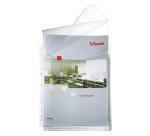 Leitz Premium Expanding Punched Pockets 4757 A4 With Flap Embossend PVC 170 Micron Pack of 5