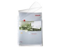 Leitz Premium Expanding Punched Pockets 4757 A4 With Flap Embossend PVC 170 Micron Pack of 5