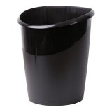 CEP Bin Ellypse OWA Plastic, PP 15L Black 25.1 x 31.8 x 38 cm