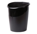 CEP Bin Ellypse OWA Plastic, PP 15L Black 25.1 x 31.8 x 38 cm