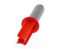 Dispenser per film estensibile rosso-grigio 1 cm per bobine piccole