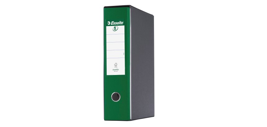 Registratore protocollo dorso 8 cm verde Eurofile Esselte in confezione convenienza 11+1 in omaggio