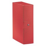 Scatola archivio Esselte Eurobox rosso presspan dorso