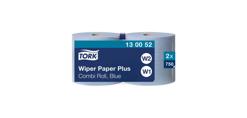 Carta per asciugatura Tork Plus - 2 rotoli da 750 strappi
