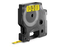 DYMO S0720790 Nastro Standard D1, 6 mm x 7 m, Nero su Giallo