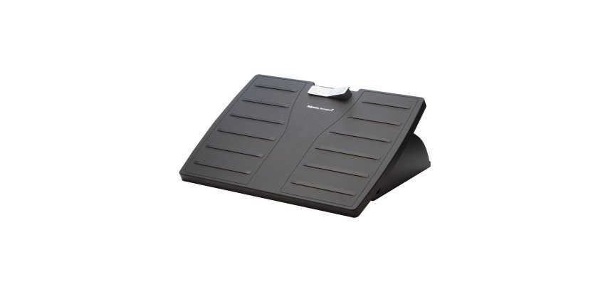 Fellowes Adjustable Footrest 4,445 x 3,334 x 1,111 mm Black, Silver