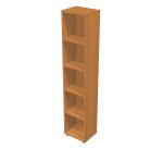 Avila bookcase, low or high, 32 cm high, in two widths