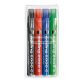 edding 2000C Permanent Marker with Bullet Tip - Assorted Pack of 4
