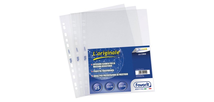 FAVORIT Filling Pockets 100460118 polypropylene Transparent 25 pieces