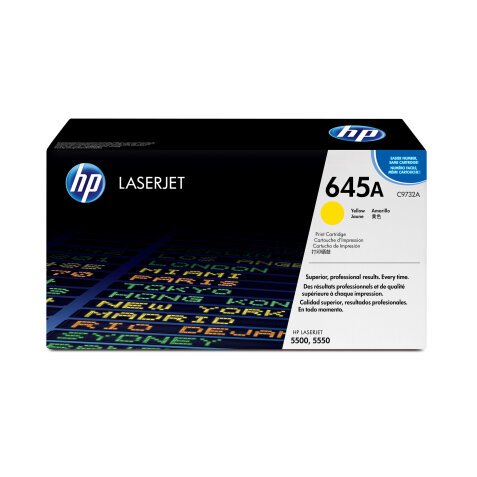 Toner HP originale 645A giallo c9732a