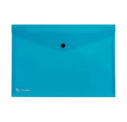 Buste con bottone Acco King Mec blu polipropilene 24,3 x 33 cm 20 unità