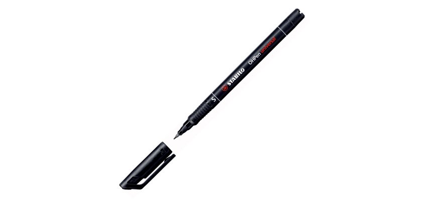 STABILO Porous Point Pen 841 Conical Black Pack 10