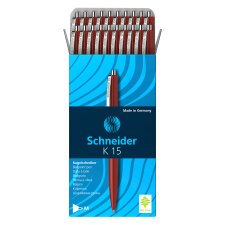 Penna a sfera Schneider K15 tratto rosso 20 pezzi