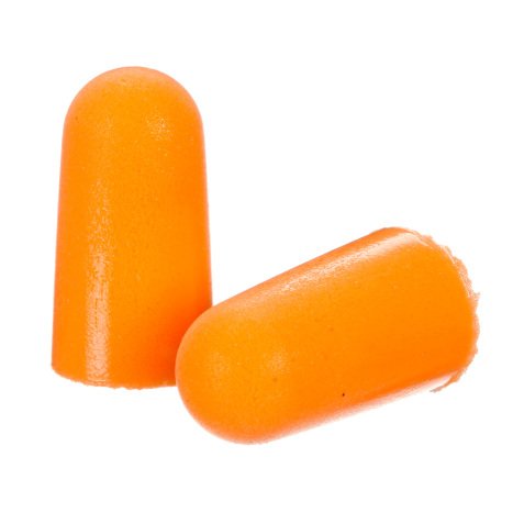 3M Ear Plugs 1100 Foam Orange Pack of 200