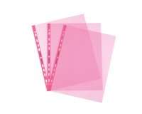 Buste a perforazione Universale Favorit Pastel 22 x 30 cm polipropilene trasparente colorato finitura liscia lucida spessore alto 25 unità