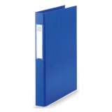 Raccoglitore ad anelli Exacompta 2 anelli 25 mm cartone rivestito in polipropilene A4 blu