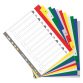 Exacompta Dividers 2512E A4+ Assorted 12 tabs 11 - holes polypropylene 1 to 12