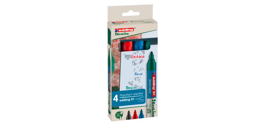 Marcatore edding 31 EcoLine 4 pezzi