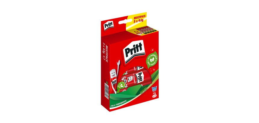 Pritt Glue Stick Transparent 43 g Pack of 5